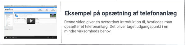 Denne video giver en overordnet introduktion til, hvorledes man opsætter et telefonanlæg. Det bliver taget udgangspunkt i en mindre virksomheds behov. Eksempel på opsætning af telefonanlæg