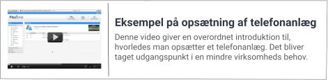 Denne video giver en overordnet introduktion til, hvorledes man opsætter et telefonanlæg. Det bliver taget udgangspunkt i en mindre virksomheds behov. Eksempel på opsætning af telefonanlæg