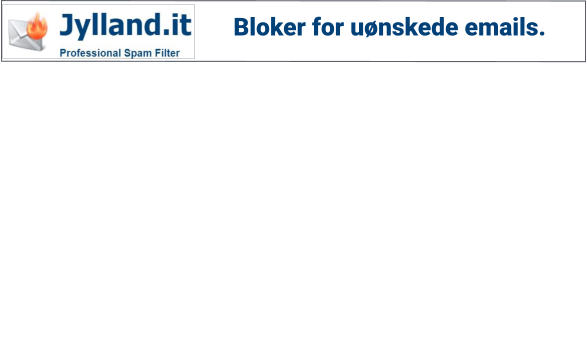 Bloker for uønskede emails.